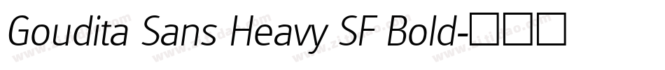 Goudita Sans Heavy SF Bold字体转换